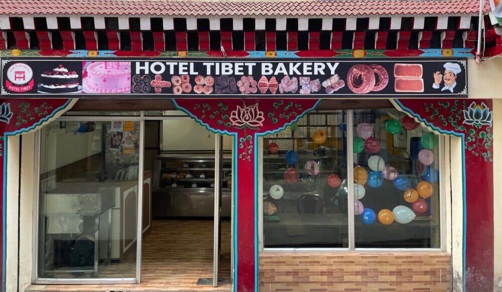 Hotel Tibet Bakery shopfront at Hotel Tibet, McLeod Ganj